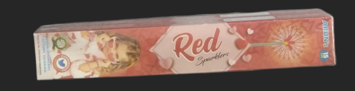 15 cm Red Sparklers — Sparklers