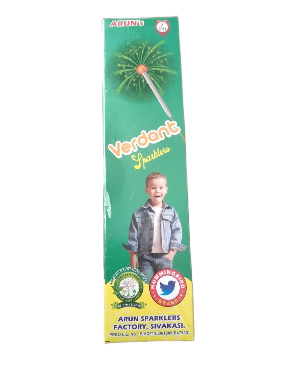 7 cm Green Sparklers — Sparklers