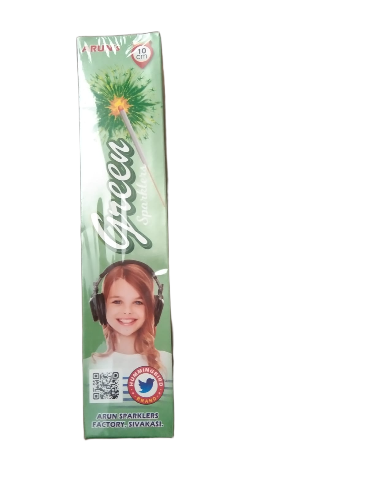 10 cm Green Sparklers — Sparklers